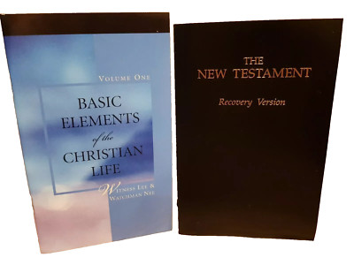 The New Testament Recovery Version Christian Life & Basic Elements life Lee Nee