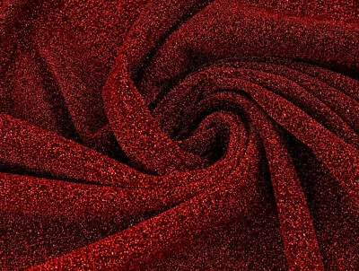 LUREX Mesh Jersey Stoff glitzernd leicht transparent Kostüme WINE EUR 9,98/m - Bild 1 von 2