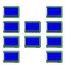 1-10PCS DC5V 12864 LCD Display Module 128x64 Dots Graphic Matrix Blue Backlight