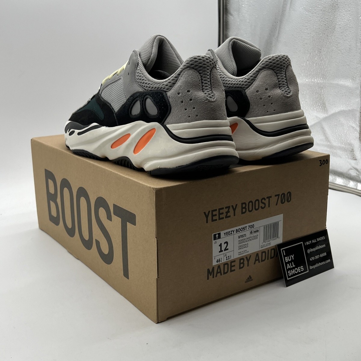 Adidas Yeezy Boost 700 Wave Runner , Gray, Size 12 Long Term Sneaker Review: Yeezy Boost 700 Wave Runner Solid  main image 3