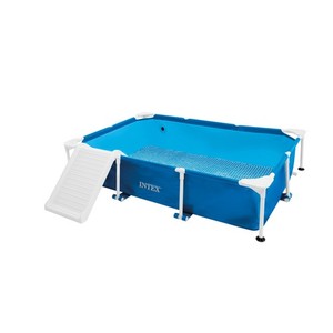Intex Piscine pour Chien Avec Pompe Écumoire Rampe Cache 229x152x45, 7cm 48404GN