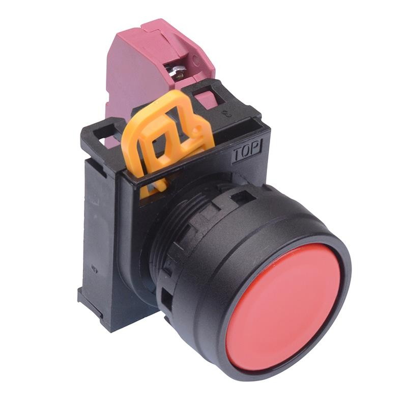 IDEC Red 22mm Momentary Push Button Switch NC IP65 YW1B-M1E01R