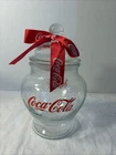 Coca-Cola Vintage Glass Cookie Jar