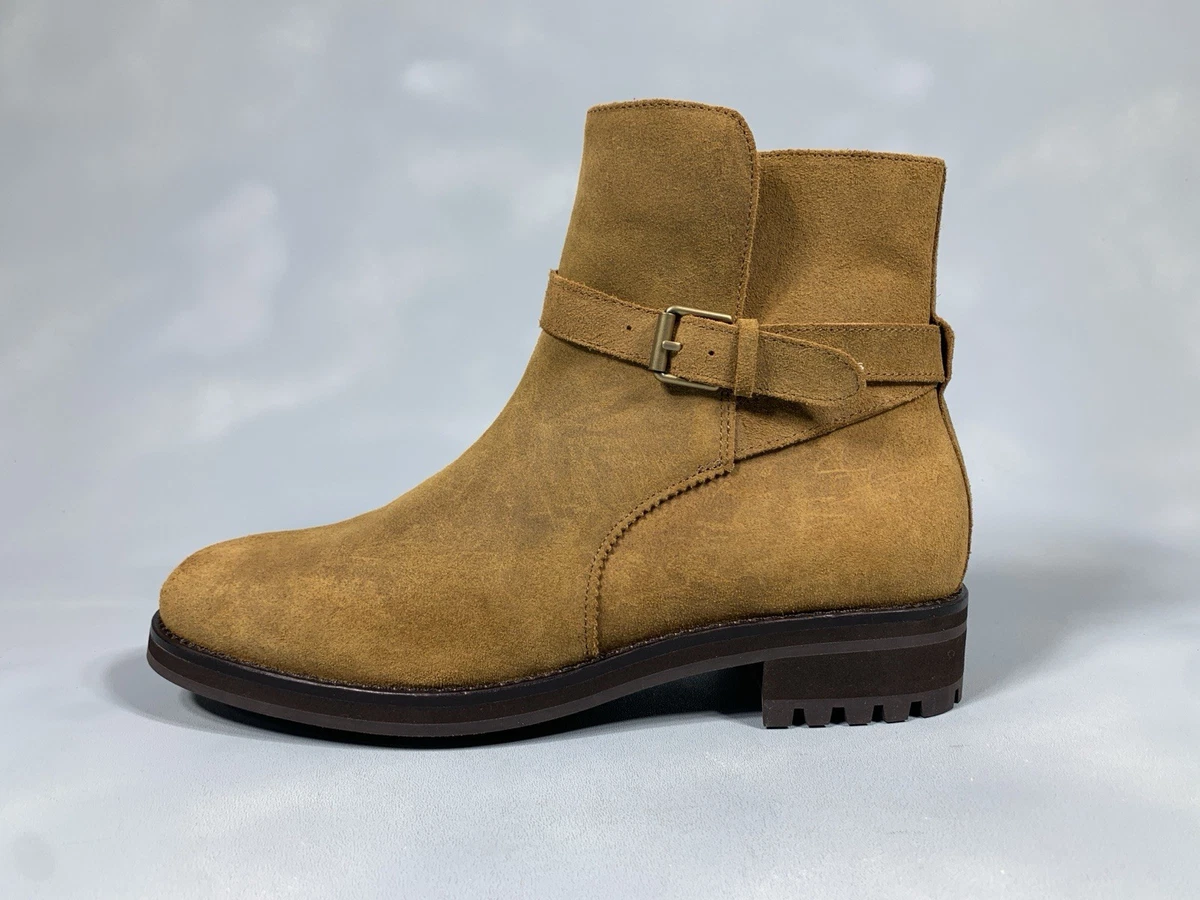 Buckle Men\'s Suede Chukka Boots - Tan Brown Men Tan Suede Chukka Leather Boots - Leather Skin Shop main image 3