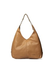 Borsa a Spalla Donna Vera Pelle Marc Ellis Nero - Made in Italy Caramello e Oro