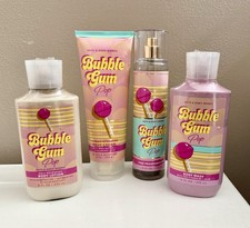 Bath  Body Works BUBBLE GUM POP Mist  Body Wash  Body Lotion 4PC