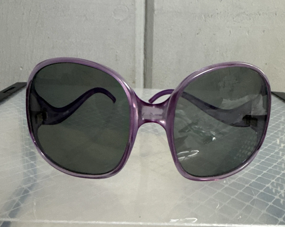 Vintage German plastic/metal Oversized Sunglasses with Purple Lenses chrome look Purple Metal Vintage Sunglasses for sale | eBay main image 2
