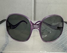 VINTAGE 1970  s TT FRANCE SUNGLASSES Oversized Purple Small