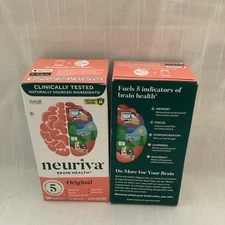 2X Neuriva Brain Health ORIGINAL 30 Capsules Each Exp7/26