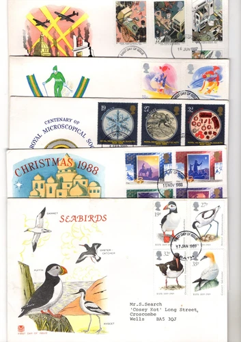 VARIOUS  - BATH CDS STUART FDC'S X10 FROM COLLECTION BX2/7