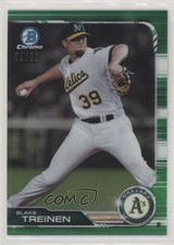 2019 Bowman Chrome Green Refractor 59/99 Blake Treinen #78 yf0