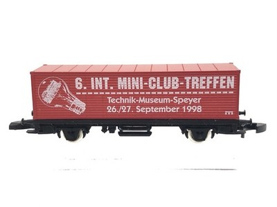 Technik Museum Speyer TREFFEN 1998 Box Car Marklin Z Mini Club Variation
