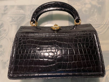 BORSA DONNA VINTAGE  anni’60 in  COCCODRILLO Imperiale fatta a mano
