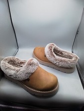 Skechers Women's Bobs Keepsakes Lite Slippers Cozy Blend 8M Chestnut Brown A173