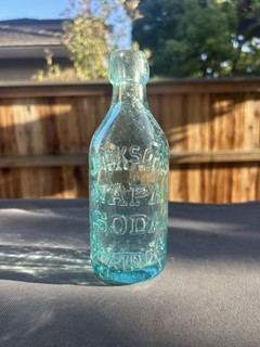 Jackson's Natural Mineral Water Napa Soda Blob Top Western California