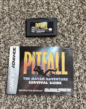 Pitfall The Mayan Adventure for Nintendo Gameboy Advance GBA Game w/ Manual