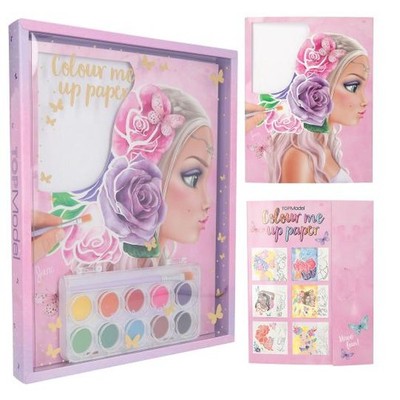 Depesche TOPModel - Colour me up Paper, Aquarellpapier mit 10 Motiven zum A ...