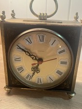 vintage Tempora mantel or carriage clock For Parts Not Working