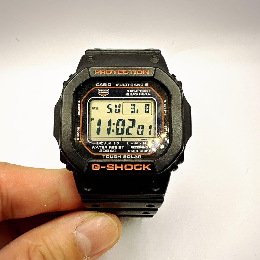 Casio G Shock GW M5610R 1JF Solar Digital Orange LCD Wristwatch