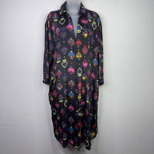Gold & Silver Paris Shirt Dress Women TU Colorful Heart Dark Romantic Whimsigoth