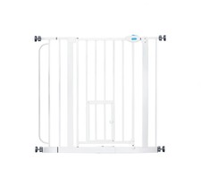 Extra Wide Pet Gate with Small Pet Door