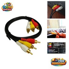 3FT Gold Plated RCA Audio/Video Cable - Perfect for Home Theatre Systems