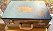 Valigia bagaglio vintage Cunard stella bianca 17,25x12x6 anni '50 - Southampton/NY