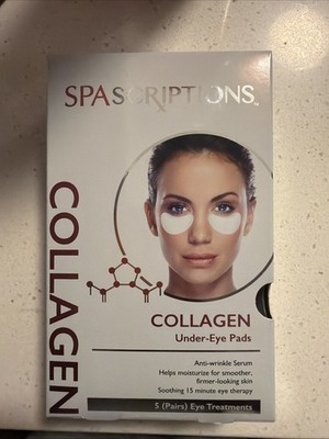 SpaScriptions Collagen Anti Wrinkle Serum Under Eye Pads Treatment (5-Pairs)