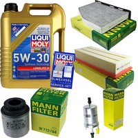 Inspektionskit Filter Liqui Moly ÖL 5L 5W-30 FüR Vw Touran 1T3 1.4 Tsi Golf Vi