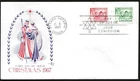 🍁Canada  #476/477  "CHILDREN CAROLLING"  Fine Used 1967  Rosecraft Cover    (B)