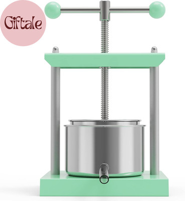 Green Manual Top-Handle Wine Press 0.53 Gal - Stainless Steel Fruit & Herb Press