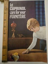 Vintage 1960s Cuprinol Teak Oil Cleaner Advertising Leaflet Retro Furniture Care