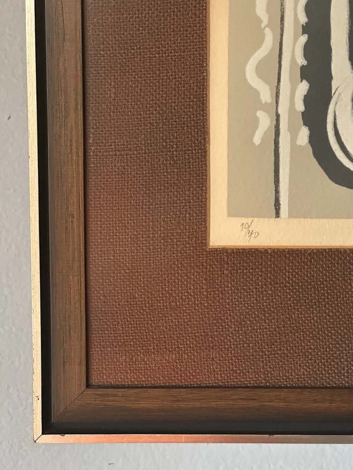 Serigrafía GEORGES BRAQUE “Bouquet Des Fleurs Blanches” 10/40 firmada Foto 2 de 4