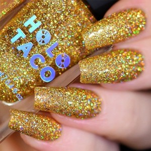 "Gold Play button" Holo Taco Holidays collection RETIRED Polish