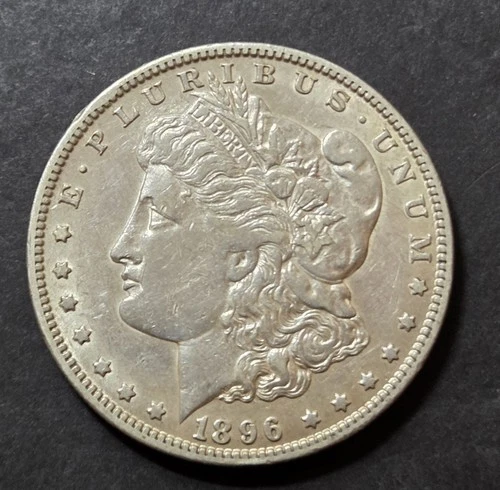 1896-O Morgan Dollar, AU