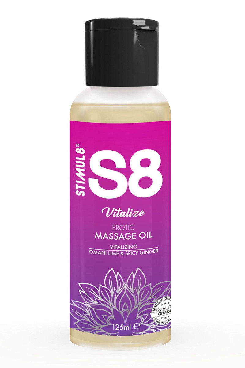 Huile de massage stimulante S8 Vitalize contre la sécheresse et le manque de tonus 125ml