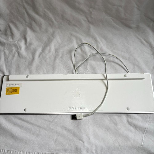 Apple Ultra Thin A1243 Keyboard w/ Logickeyboard Large Print Skinned Keys -Works - Picture 7 of 10