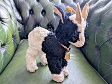 Steiff Goat Zicky Stuffed Animal Retro Plush Toy Billy Goat Mohair 50s L12