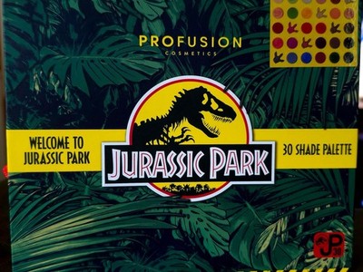 Jurassic Park Profusion Cosmetics 30 Shade Eyeshadow Palette Makeup New In Box