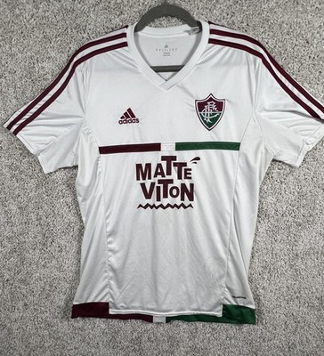 値下げ★Fluminense★BRASIL★サッカーウェア★M★ Adidas Fluminense FC Jersey White Men Soccer Shirt Jonathan 10