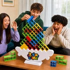 XL Giant 48PCS Stack Game for Adult & Kids, Tetra Board Tower Games for Family T