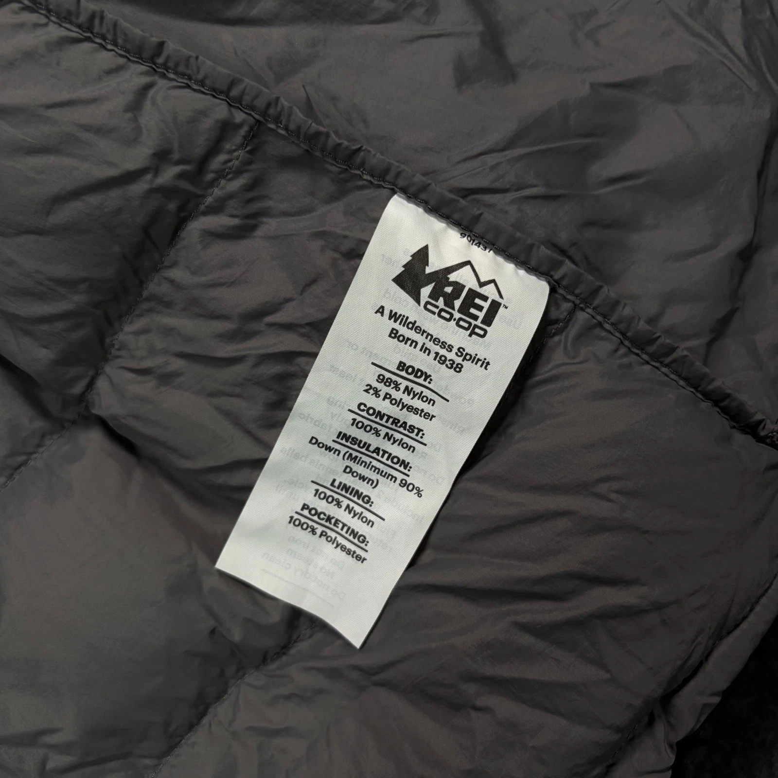 REI Stormhenge 850 Down Jacket Mens Large Black Waterproof Breathable Hooded image 6