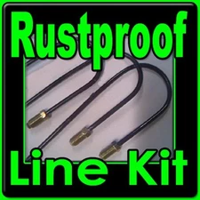 Rustproof Brake line kit Ford Full Size Car 1967 1968 1969 1970