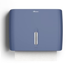 Towel Dispenser Wall Mount,Capacity 200 Sheets ZFold Tri Fold Blue Adhesive ...