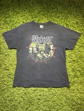 Vintage Y2K 2004 Slipknot Subliminal Verses Graphic Band T Shirt Mens Size Large