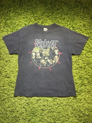 Vintage Y2K 2004 Slipknot Subliminal Verses Graphic Band T Shirt Mens Size Large