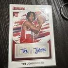 2025-26 Donruss Basketball Tre Johnson Ink Auto Washington Wizards Autograph SP