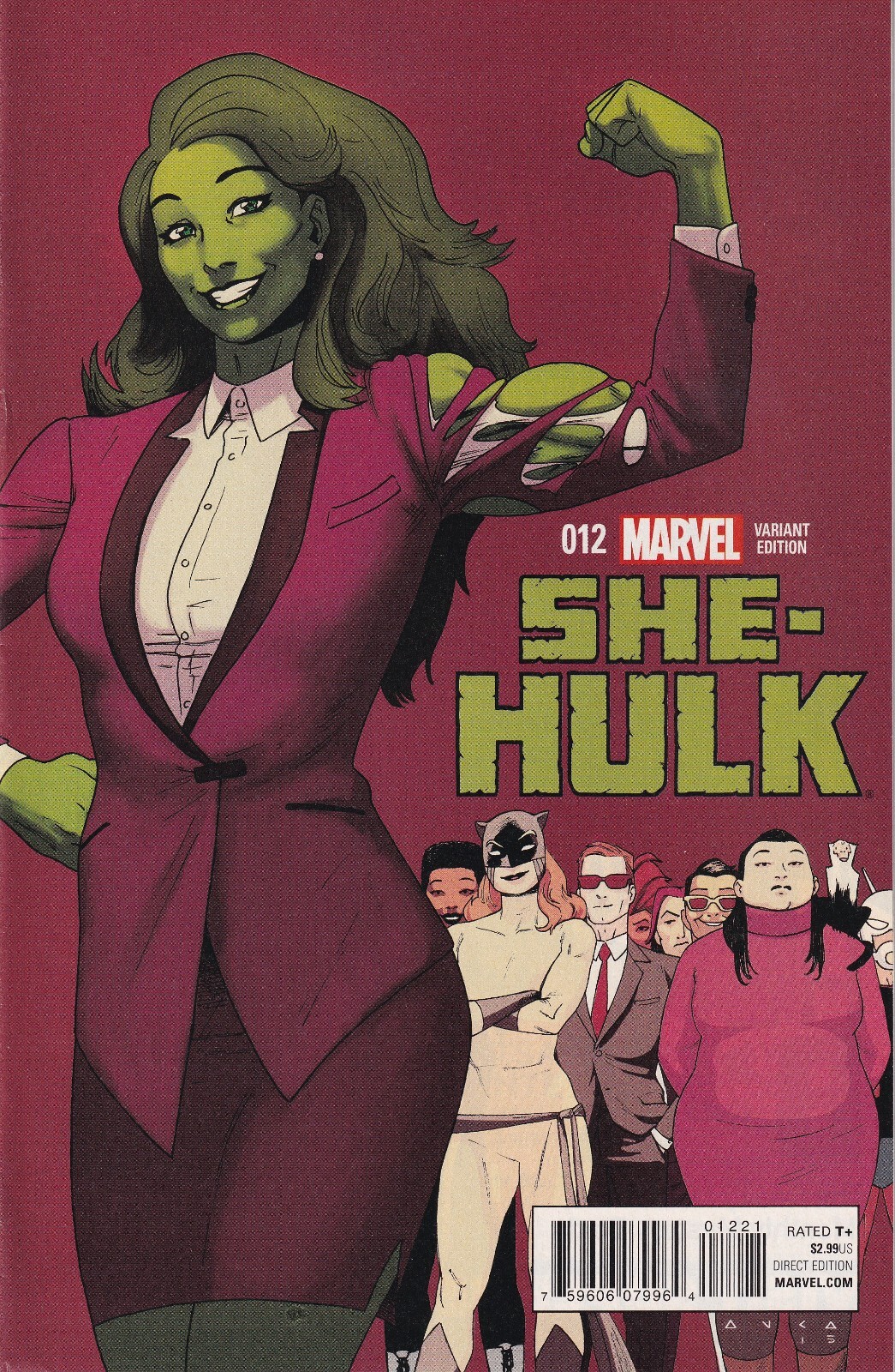 SHE-HULK #12 Variant Cover New/Unread Marvel Comics 2015