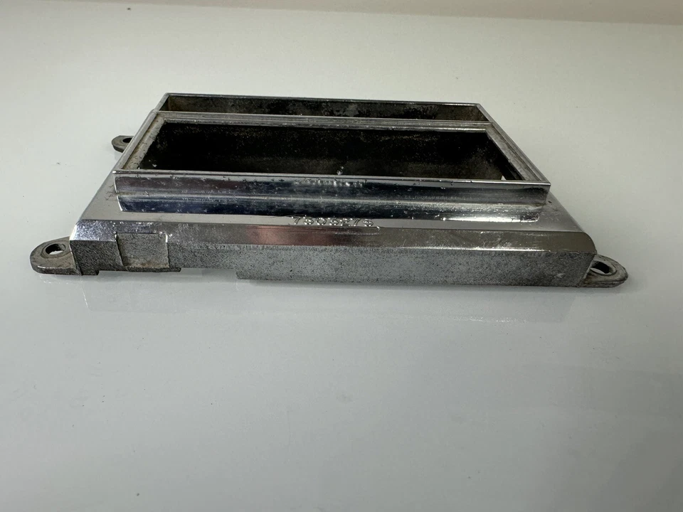 OEM 1968-1971 Chevrolet Corvette Radio Face Plate 7303275 Chrome - Image 3 of 4