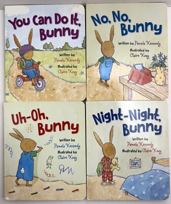 BUNNY BOARD BOOKS Focus on the Family Pamela Kennedy Set of 4 *READ DESCRIPTION*